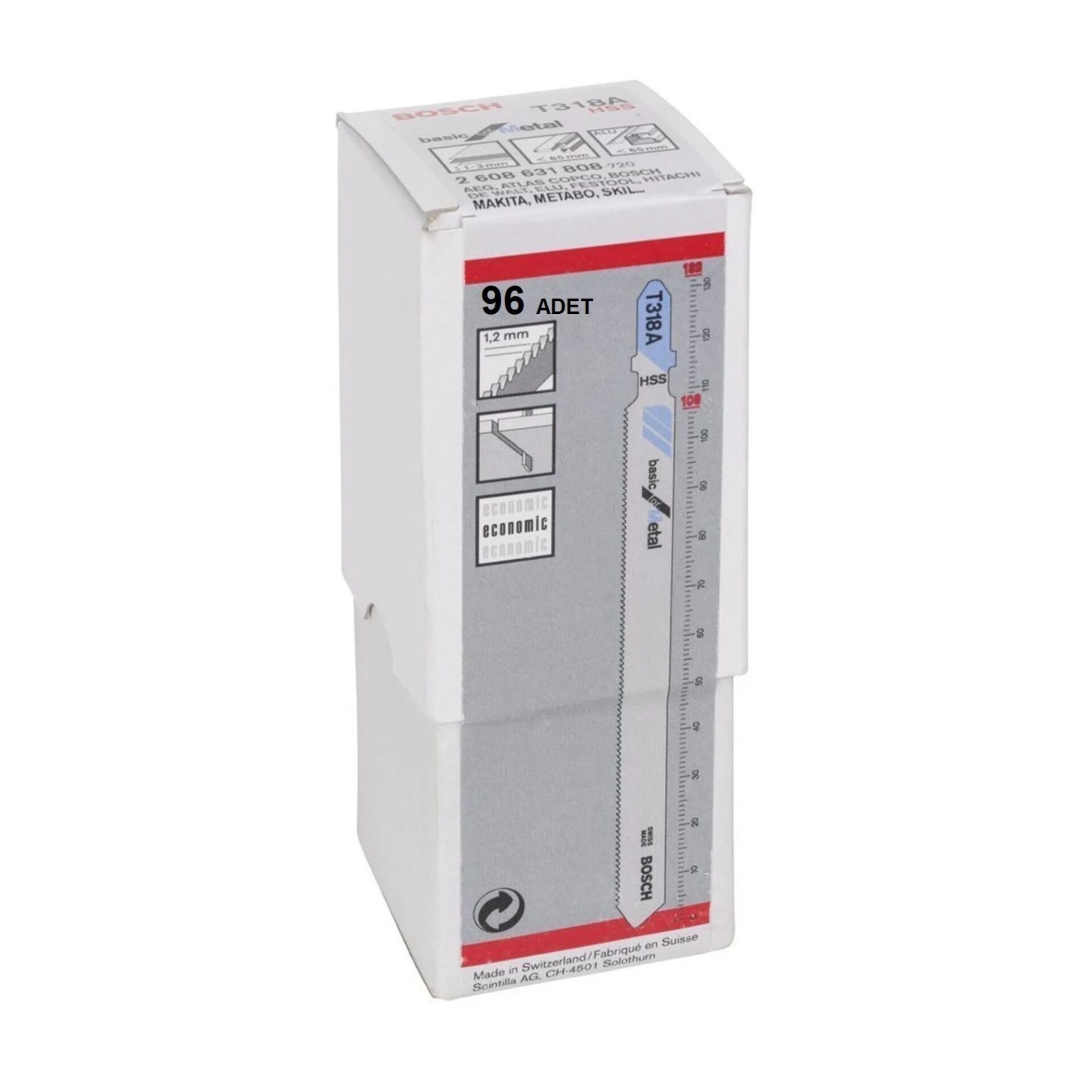 Bosch Uzun Metal Dekupaj Ağzı (t318a) (pk 96 Lı)