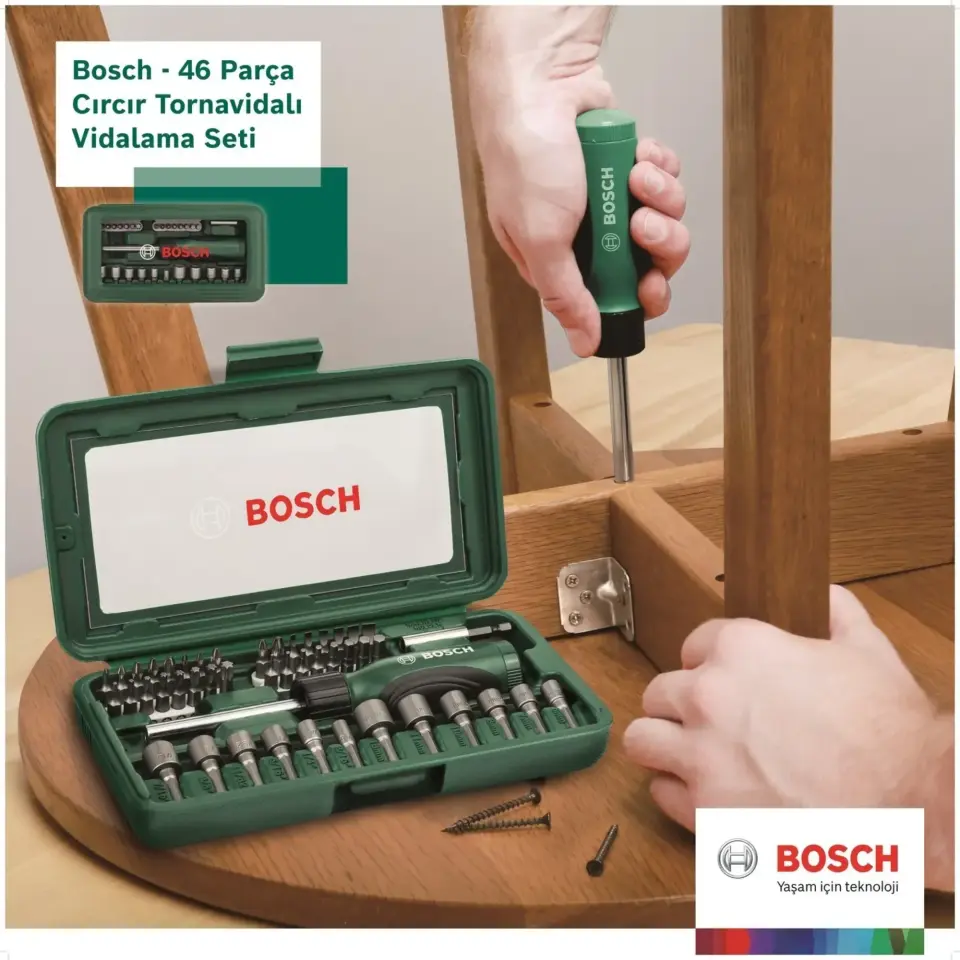 Bosch Vidalama Ve Lokma Ucu Seti 46 Lı 2607019504