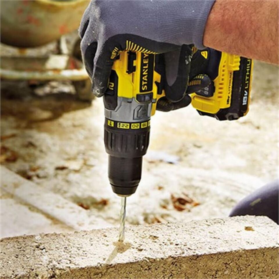 Stanley STDC18LHBK 18V 2Ah Li-ion Akülü Darbeli Matkap Vidalama
