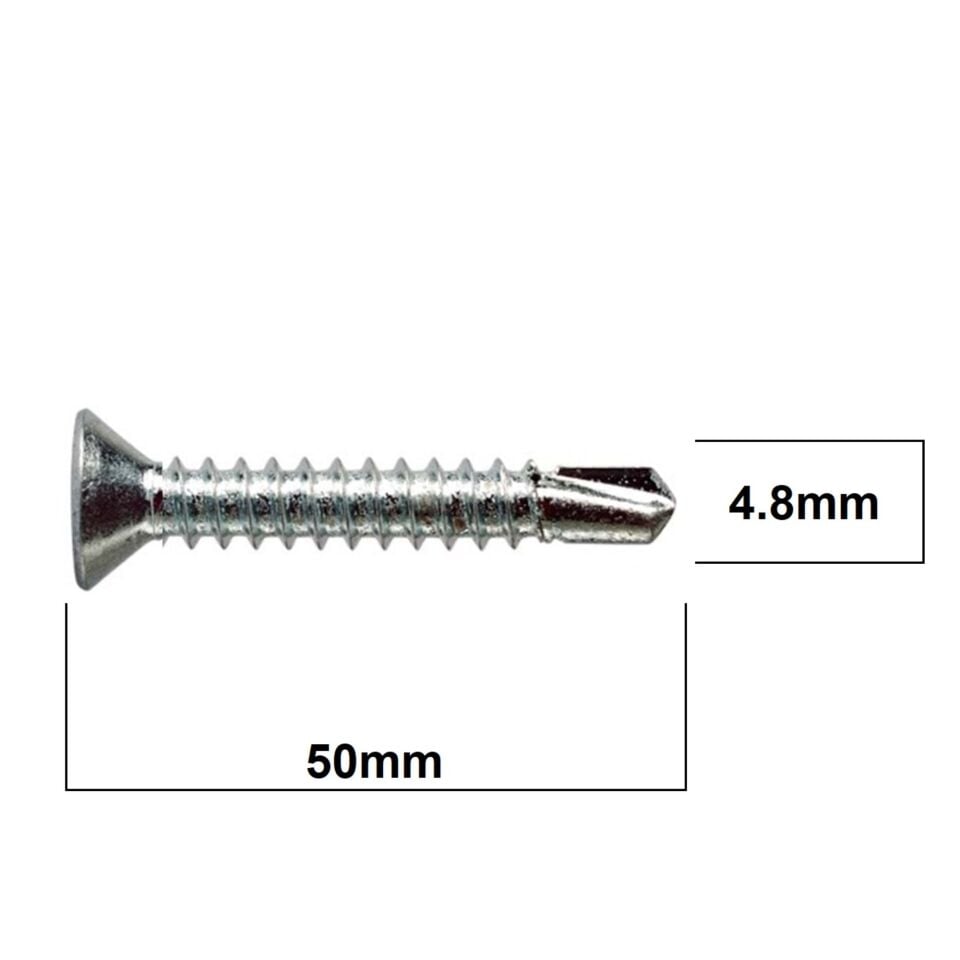 Akdeniz Yhb Matkap Uçlu Vida 4.8x50 (250 Ad.)