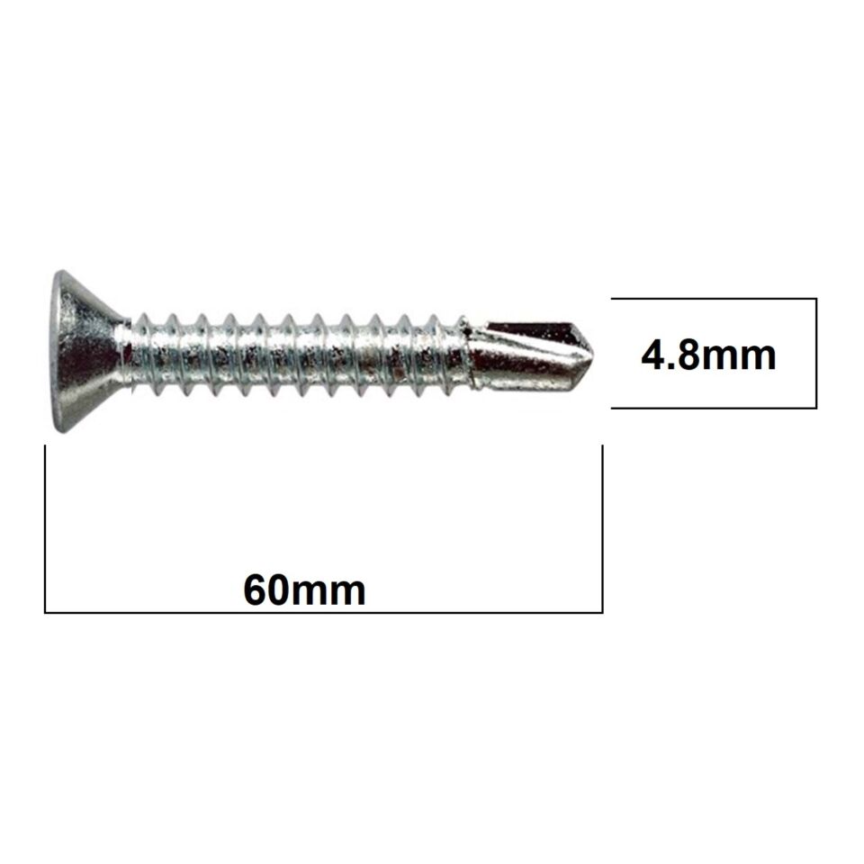 Akdeniz Yhb Matkap Uçlu Vida 4.8x60 (250 Ad.)