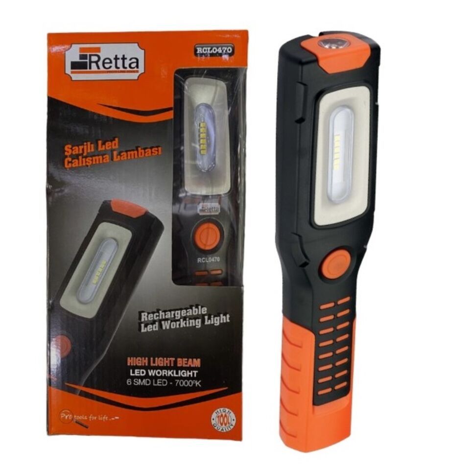 Retta Rcl0470 Sarjlı Led Çalışma Lambası 330 Lümen