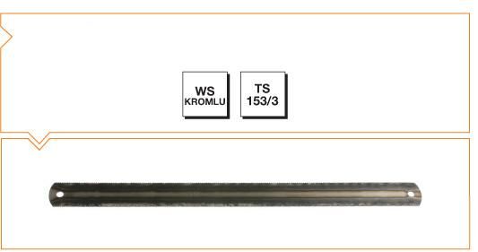 MTE Makina Takım WS - Kromlu Metaller İçin El Testere Laması 300x25x0.8 mm - B00650301138