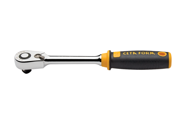 Ceta Form 3/8'' Düğmeli Cırcır Kolu (Kompakt Kafa) - C11-11