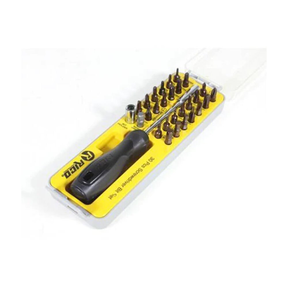 Rico 1/4 30 Parça Şeffaf Bit Set Delik - 005-RC2320