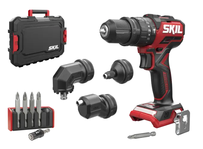 SKIL COMPACT 3076JA AKÜLÜ 4xBAŞLIKLI DARBELİ MATKAP VİDALAMA ÇANTALI