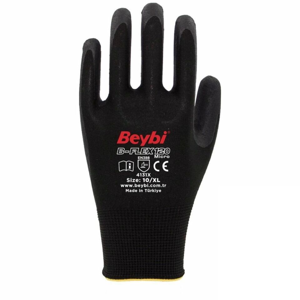 Beybi B-flex120 Micro Köpük Nitril Eldiven No:10