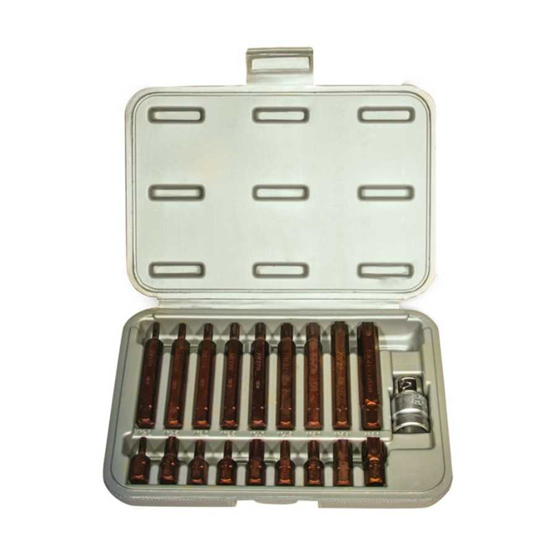 Rico 19 Parça Kaplamalı Delikli Torx Bits Set - 005-KK0003