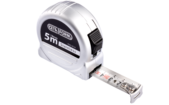 Ceta Form Compact Şerit Metre (Paslanmaz Çelik) 5 m x 19 mm - P05S-0519
