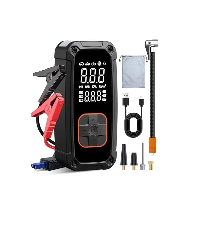 Rico 022-RC4074 Dijital Akü Takviye Cihazı Ve Lastik Şişirme Kompresörü