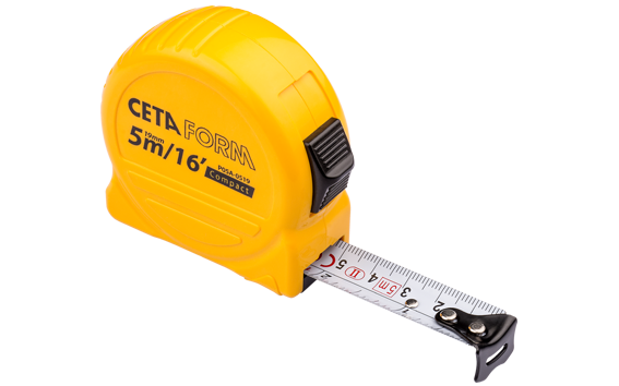 Ceta Form Compact Şerit Metre (SAE/Metrik) 5 m - 16 ft - P05A-0519