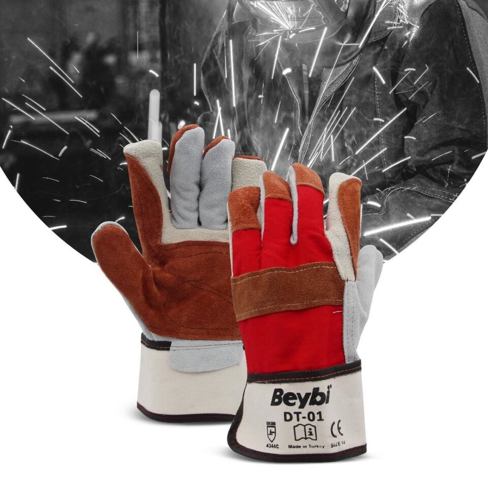Beybi Dt-01 Deri Takviyeli İş Eldiveni No:10