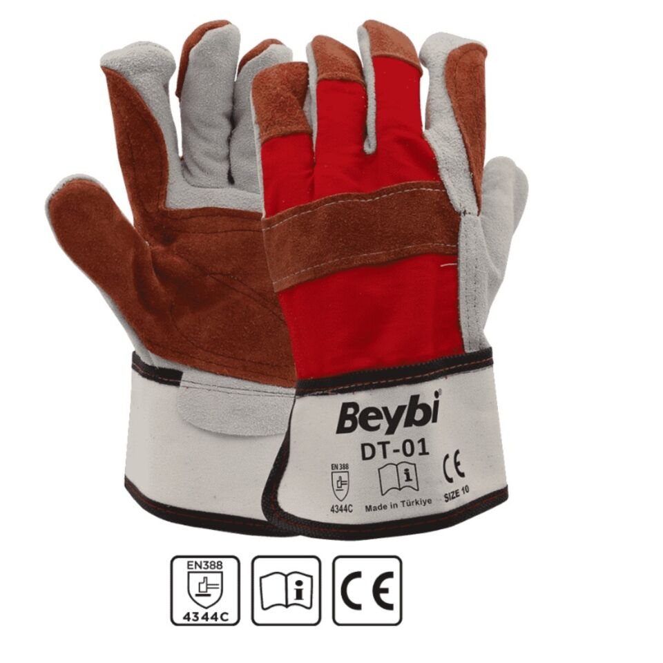 Beybi Dt-01 Deri Takviyeli İş Eldiveni No:10