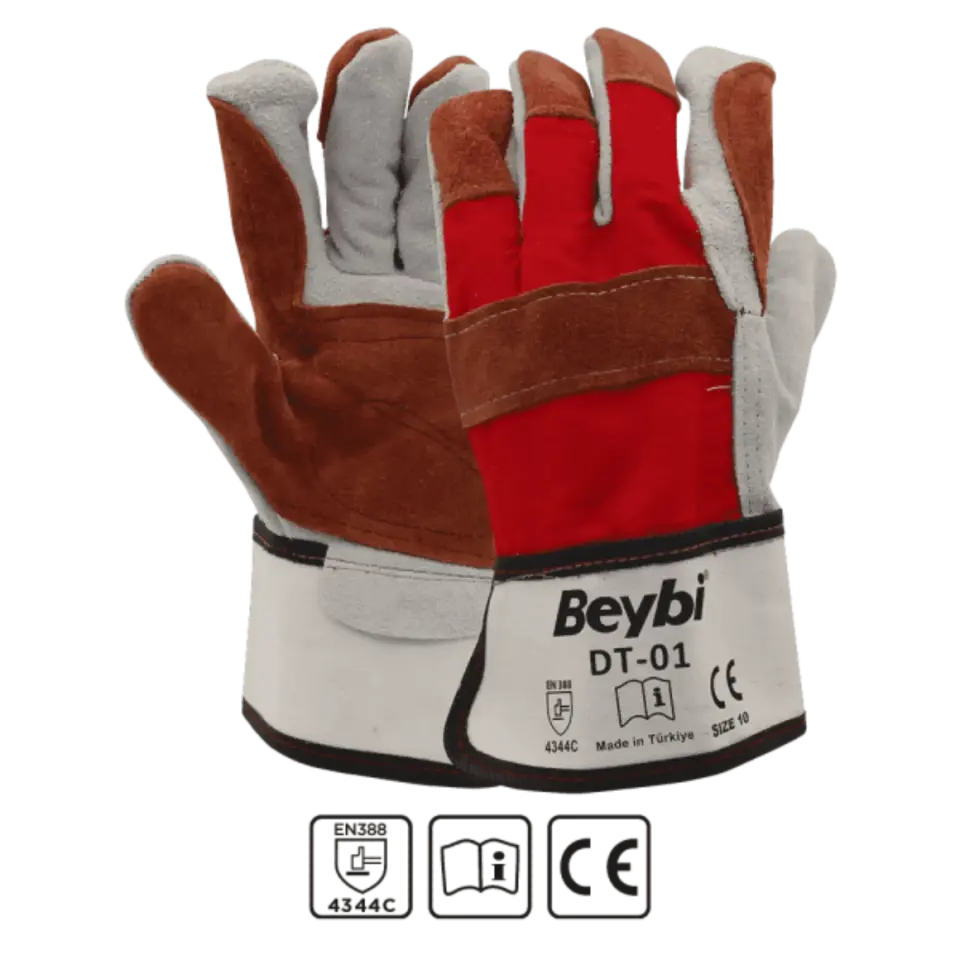 Beybi Dt-01 Deri Takviyeli İş Eldiveni No:10