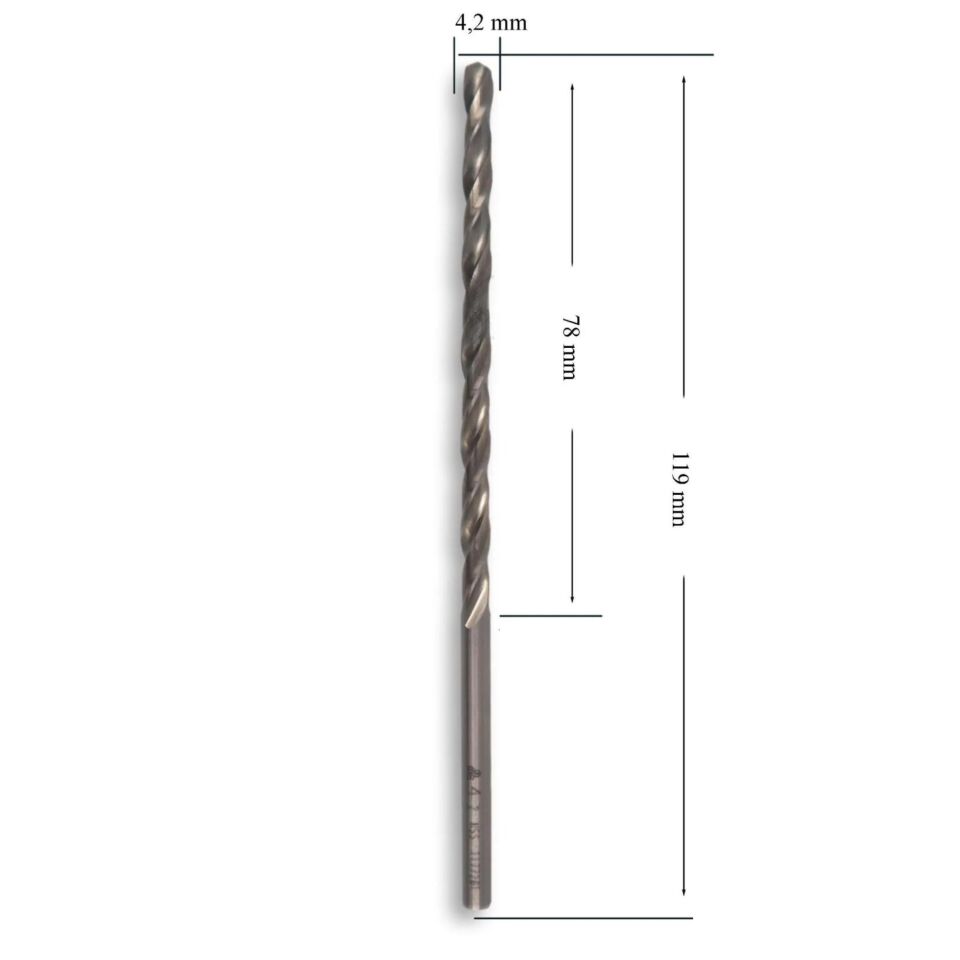 Mte Hss Uzun Matkap Ucu Dın/340 4.2 Mm 7200420