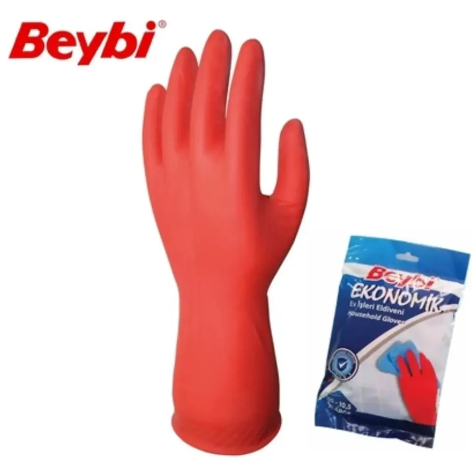Beybi Eko Lastik Eldiven No: 8-8.5 (25 Çift)
