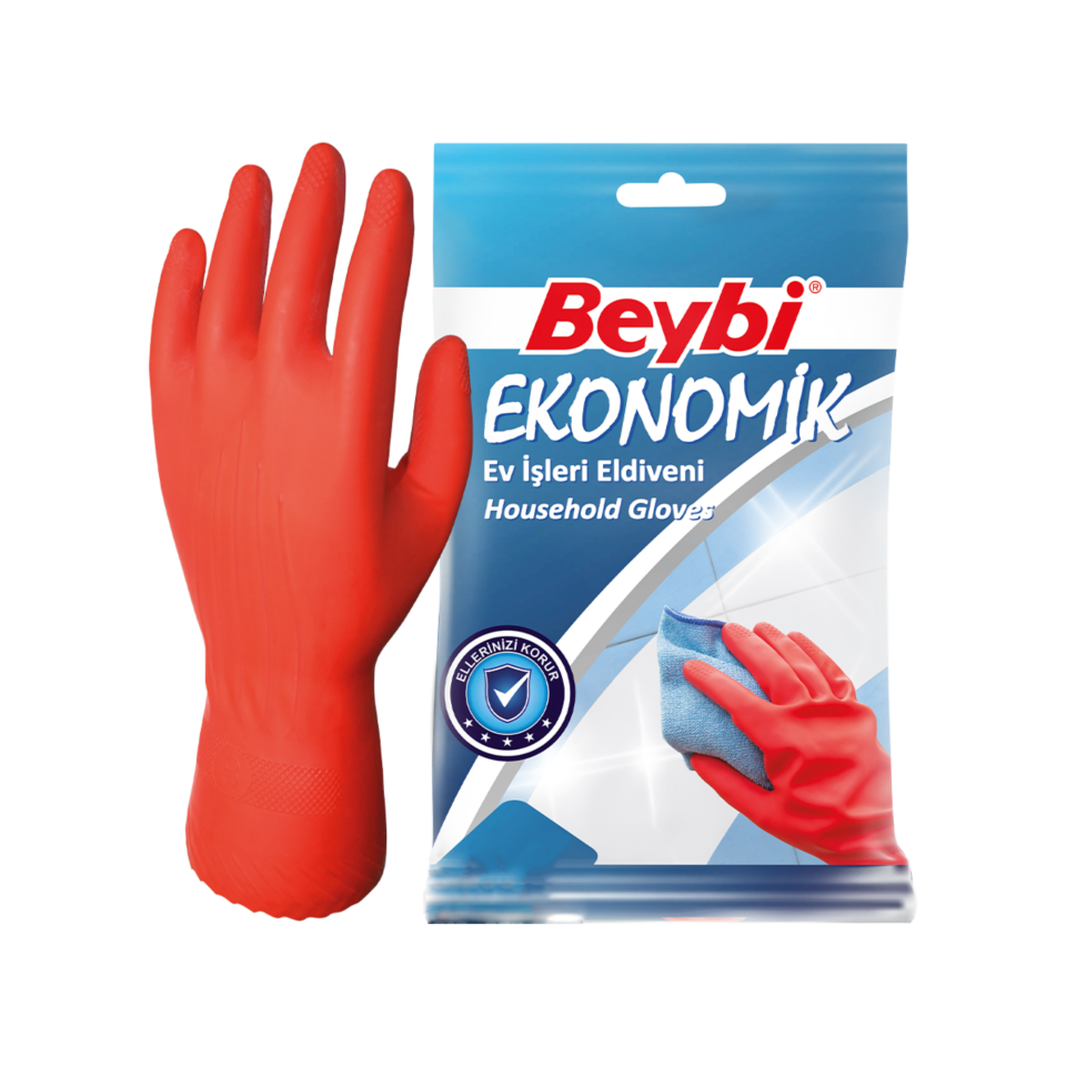 Beybi Eko Lastik Eldiven No: 8-8.5 (25 Çift)