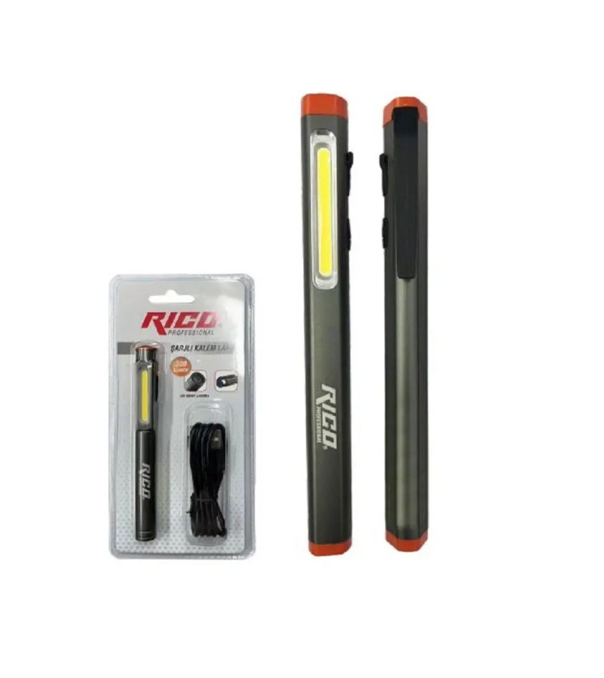 Rico 013-RC0033 Uzun Şarjlı Mıknatıslı Kalem Led Lamba 300 Lümen