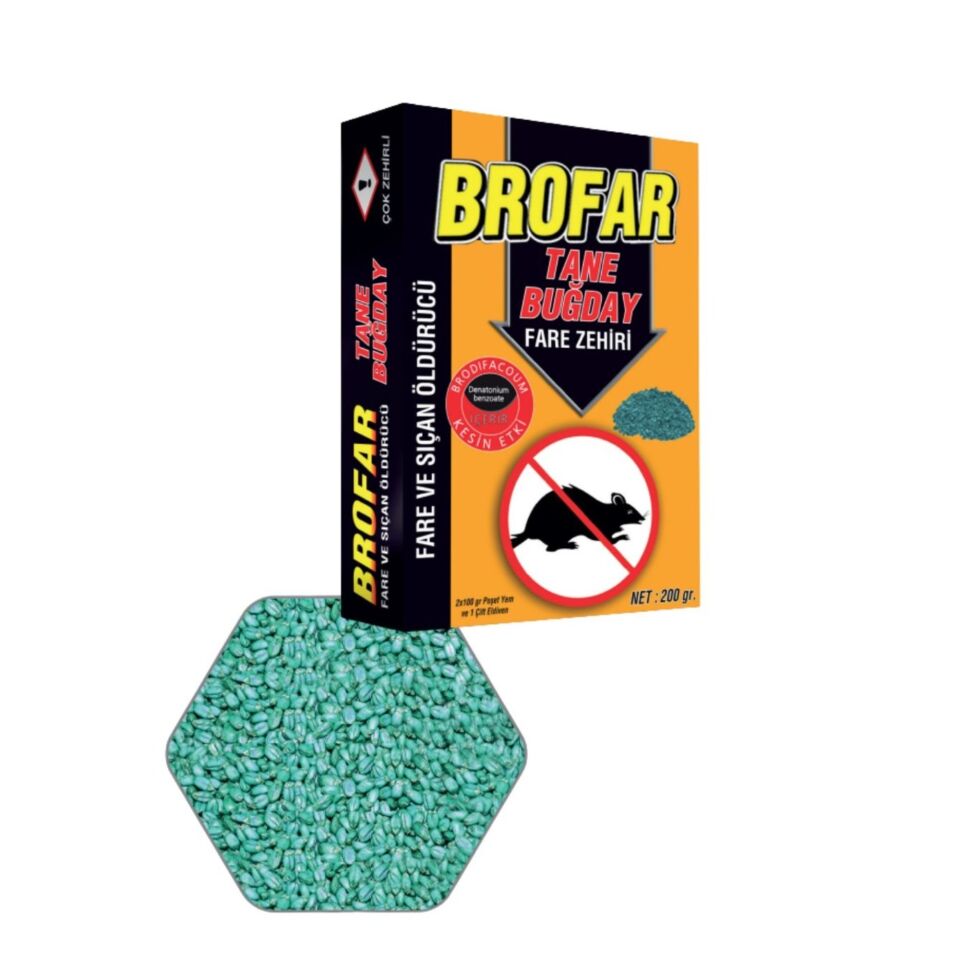 Brofar Buğday Fare Zehiri 200 Gr Kod:111