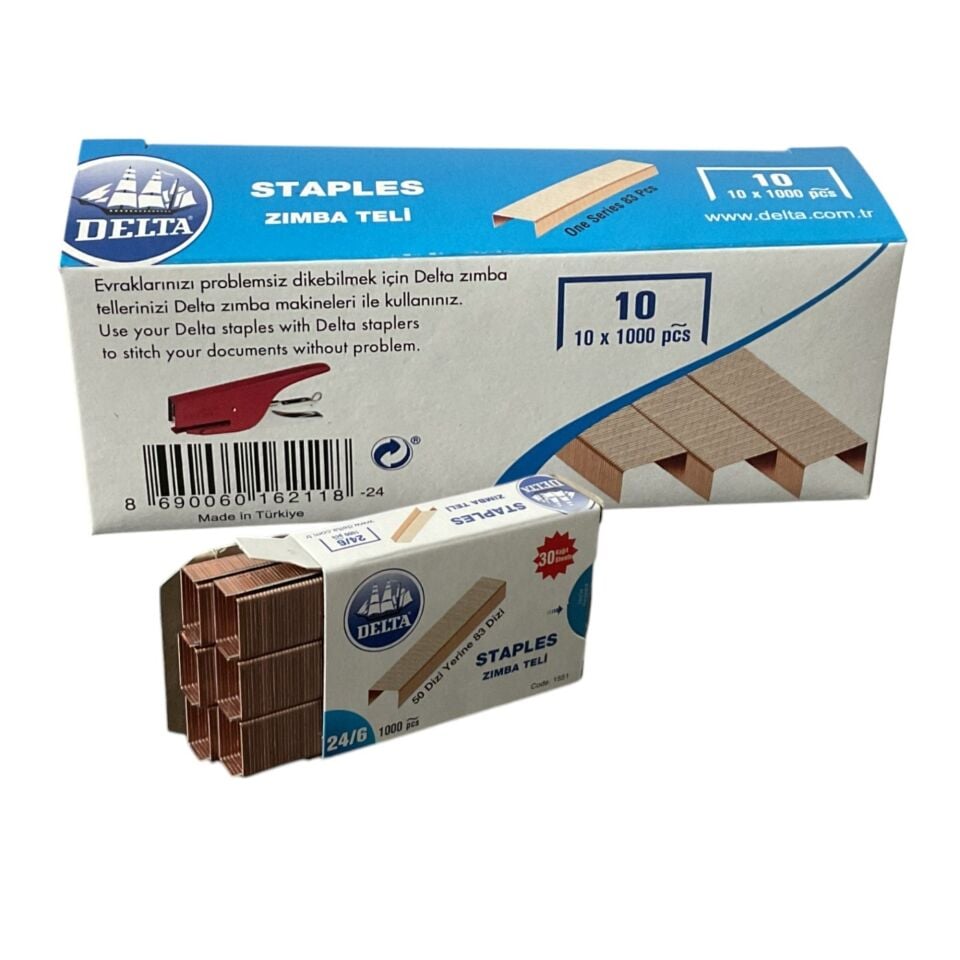 Delta Ofis Zımba Teli No:10 (10 Lu)
