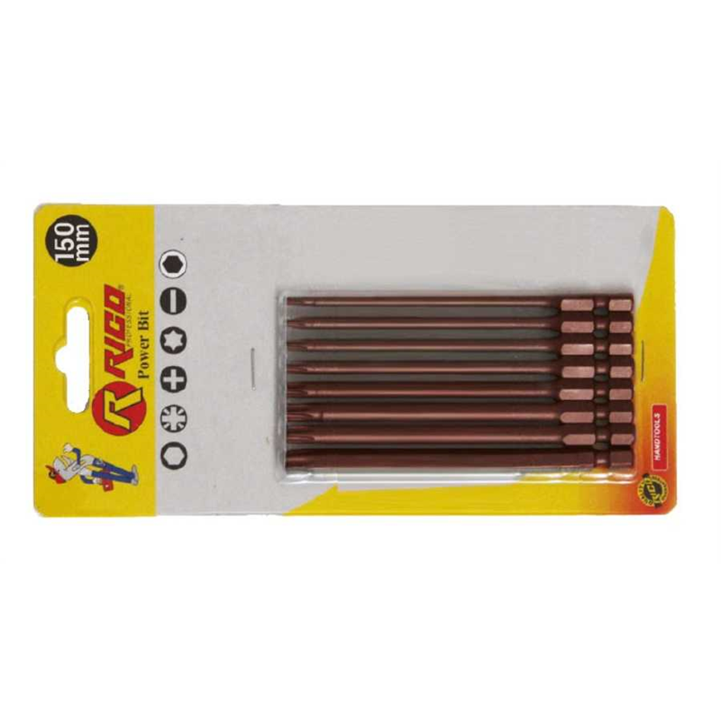 Rico 8 Parça Torx Bits Uç Seti (150 mm) Kaplamalı - 005-KK1124