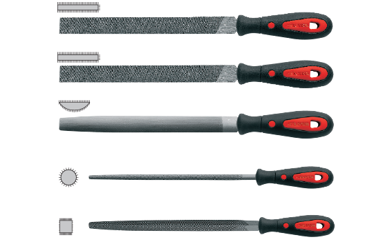 Ceta Form 5 Parça Eğe Takımı 250 mm (Kombinasyon A) - J72-1051A