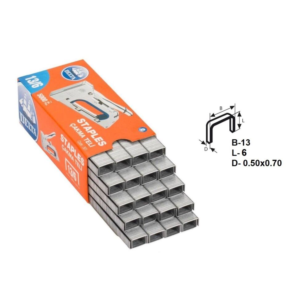 Delta Zımba Teli 13/6 (5000 Adet)
