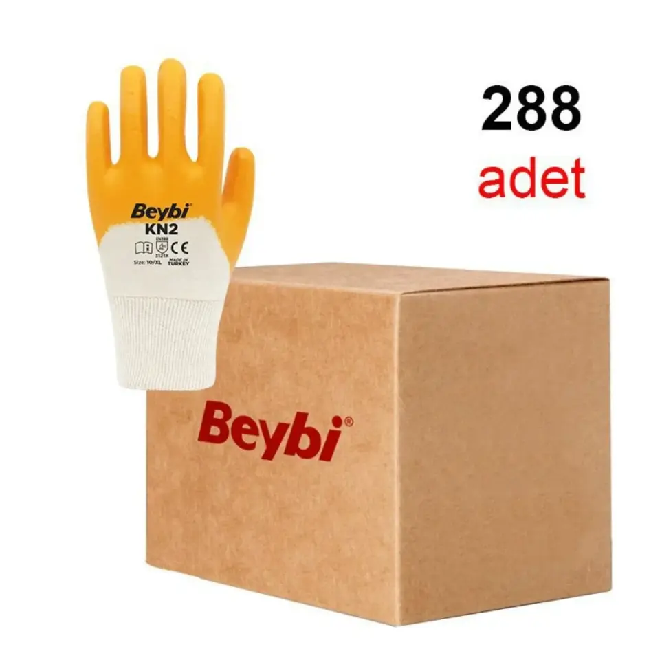 Beybi Kn2 Nitril Eldiven Sarı No: 9