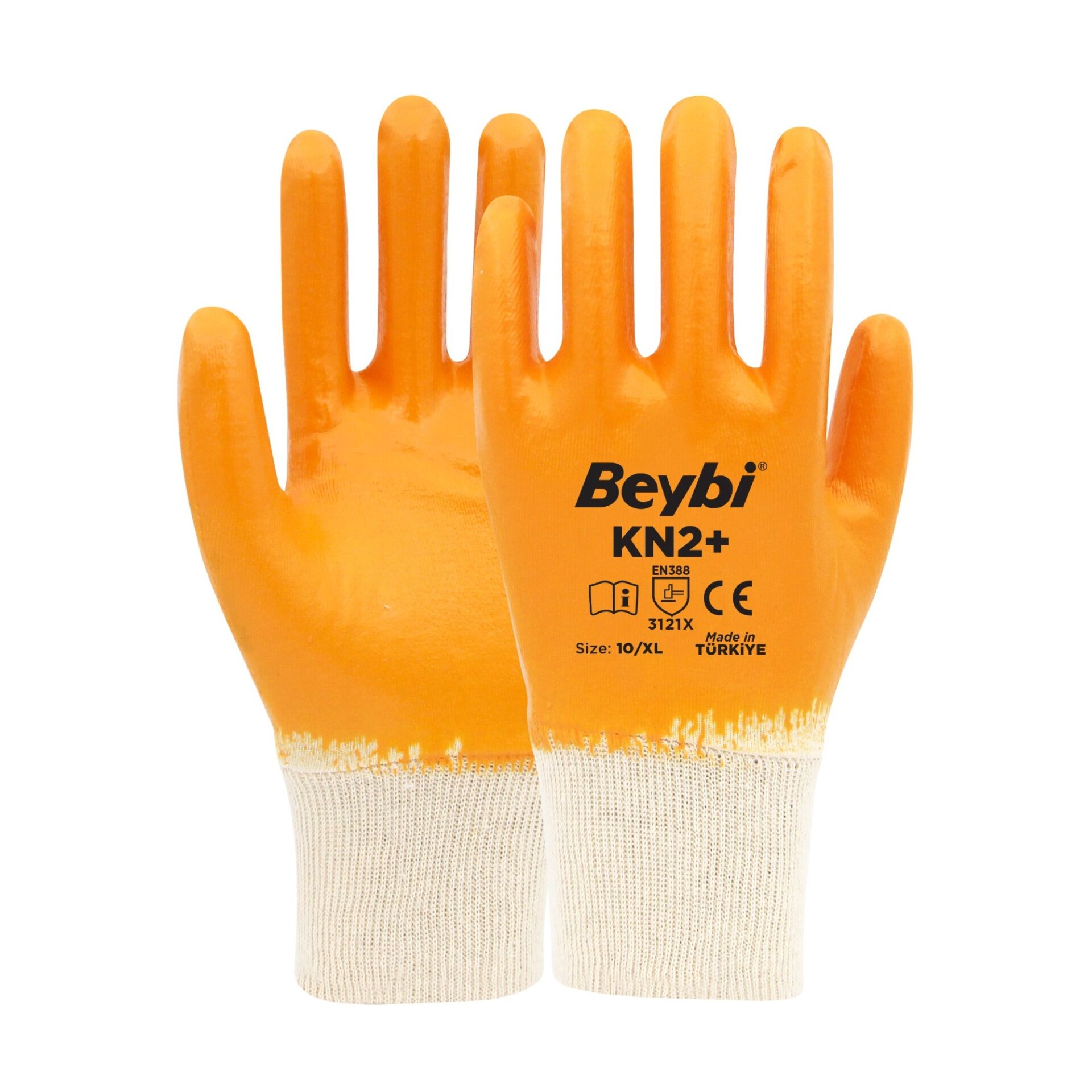 Beybi Kn2+ (plus) Nitril Eldiven Sarı No: 9