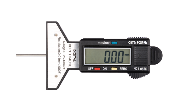 Ceta Form Dijital Lastik Diş Derinlik Kumpası 0-25 mm - N23-08TD