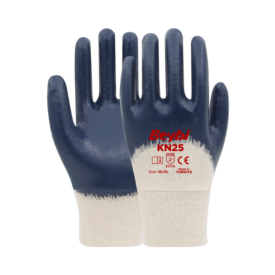 Beybi Kn25 Nitril Eldiven Lacivert No:10