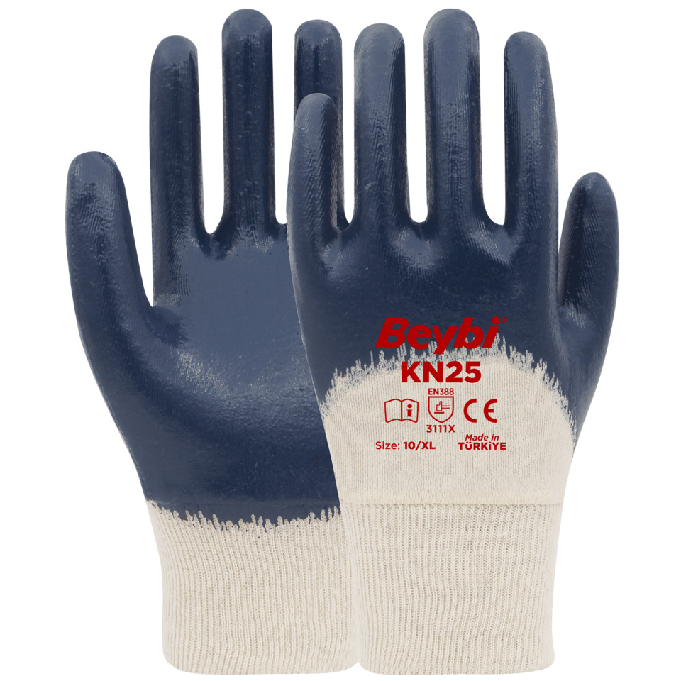 Beybi Kn25 Nitril Eldiven Lacivert No:10