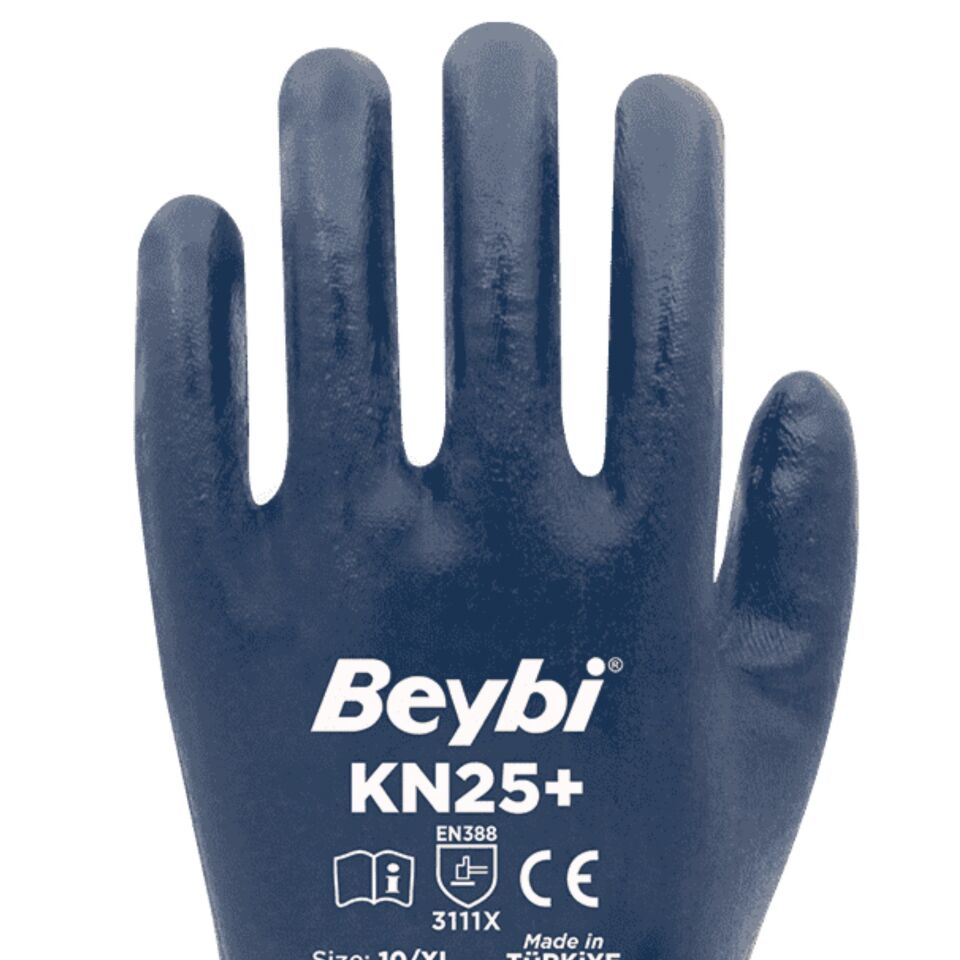 Beybi KN25+(PLUS) Nitril Eldiven Lacivert NO:10 (288 Çift)