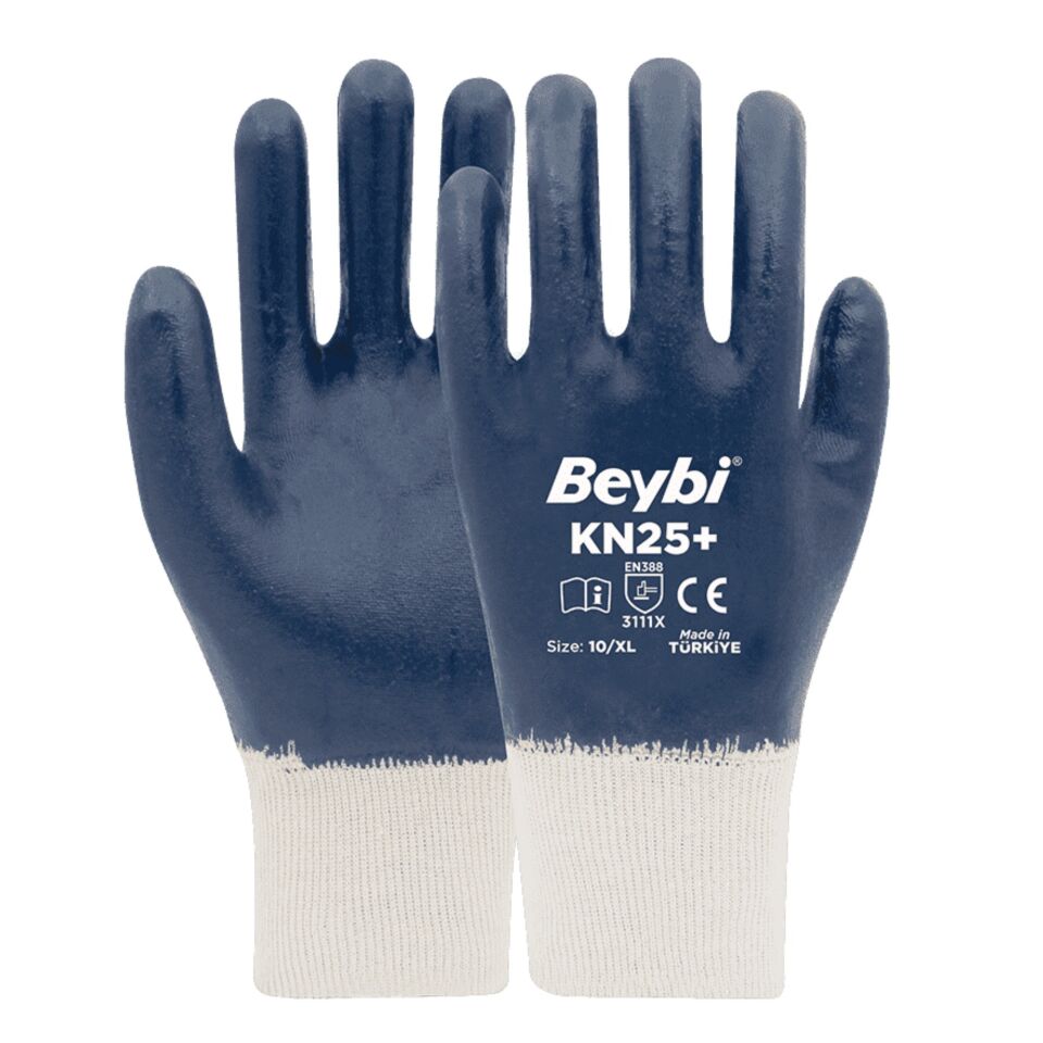 Beybi KN25+(PLUS) Nitril Eldiven Lacivert NO:10 (288 Çift)