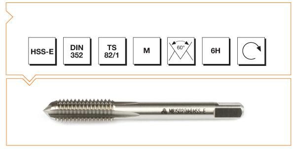MTE Makina Takım HSS Metrik Normal Vidalı Son Kılavuz M20 B00109162000
