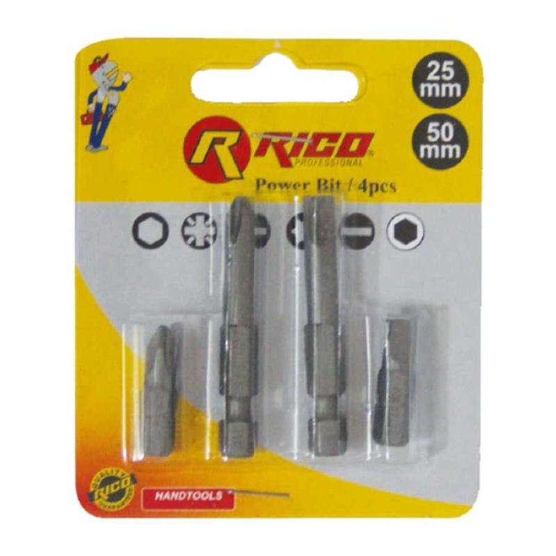 Rico 4 Parça Bits Uç Seti (25mm-50mm) - 005-KK1146