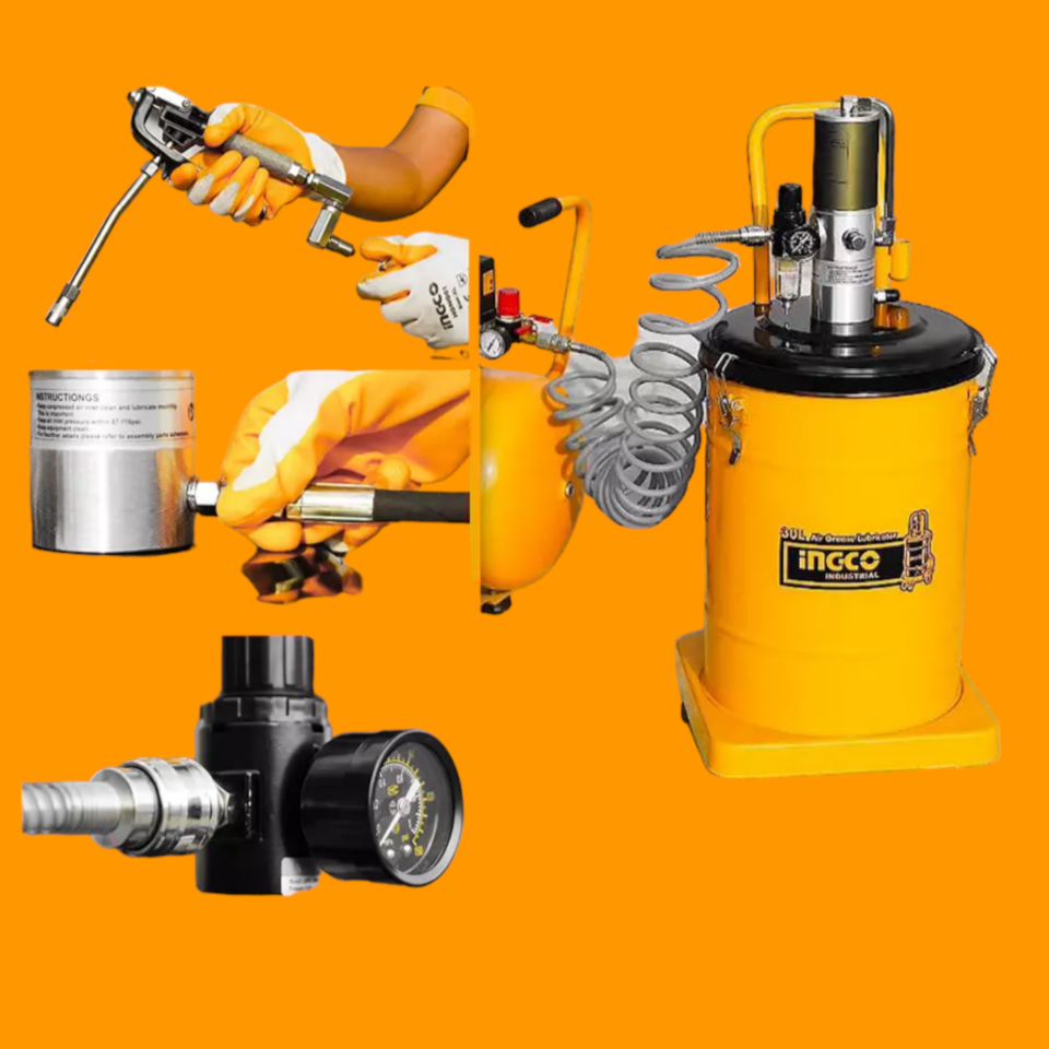 İngco Agl02301 Havalı Gres Yağlayıcı 30 Lt