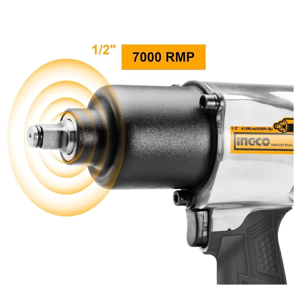 İngco Aıw12562 Havalı Somun Sıkma 1/2 7000 D/dk