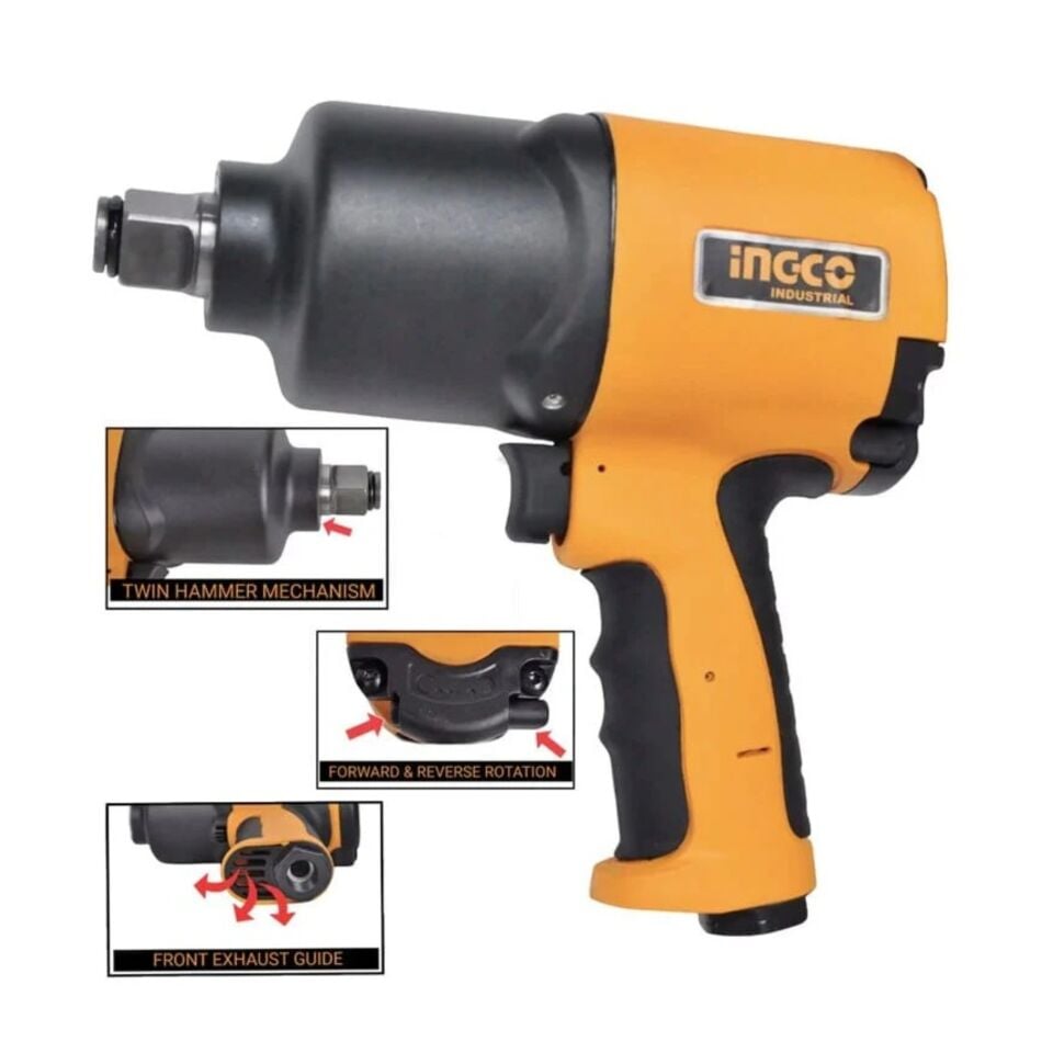 İngco Aıw341301 Havalı Somun Sıkma 3/4 7000 D/dk