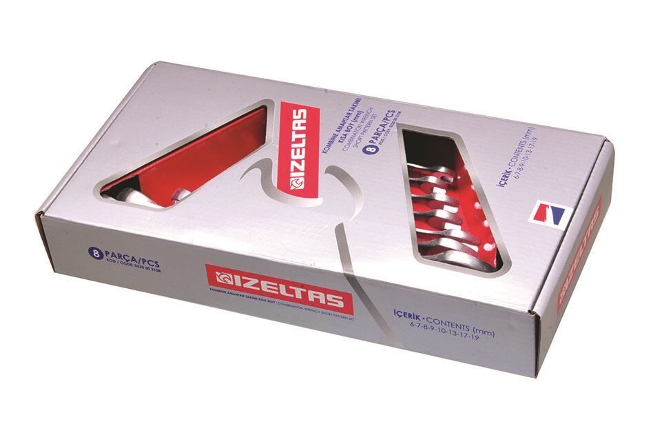İzeltaş 17 Lı Kombine Anahtar Takımı Kısa Boy - 0320002117