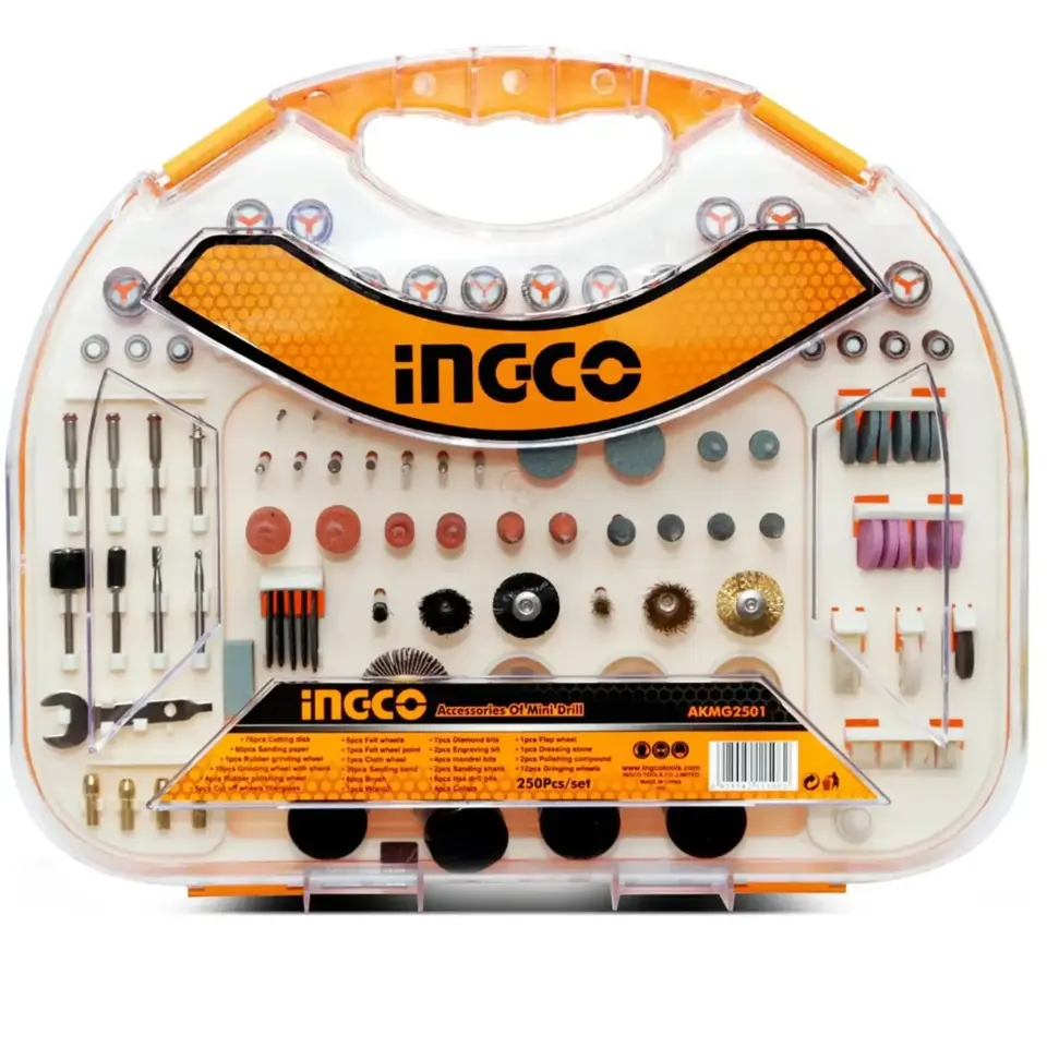 İngco Akmg2501 Mikro Aksesuar Seti 250 Pcs.