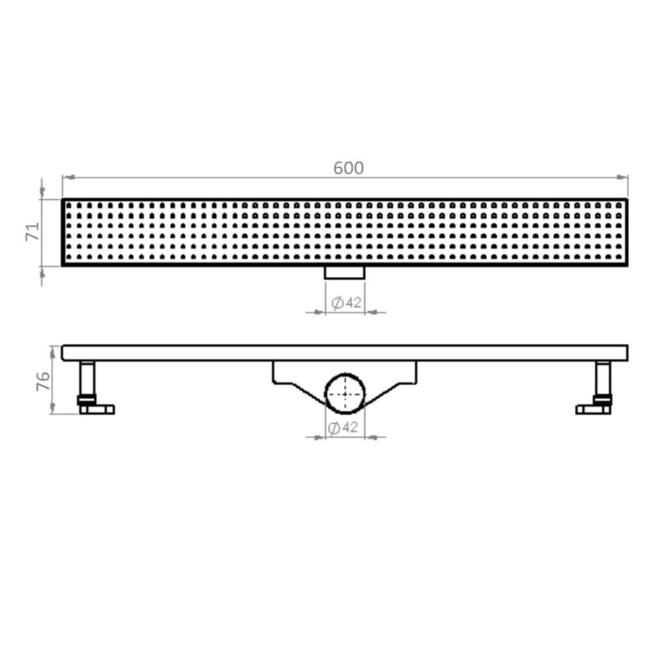 Tema Duş Kanalı 60 Cm Dolu İzalasyonsuz 93766