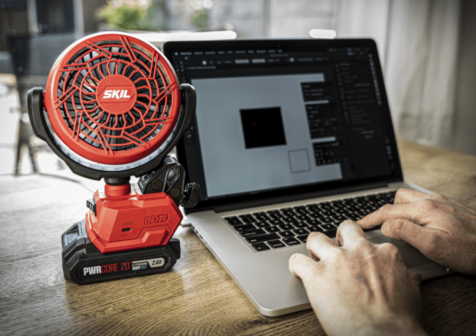 SKIL POWERTOOLS 3163CA AKÜLÜ KLİPSLİ FAN