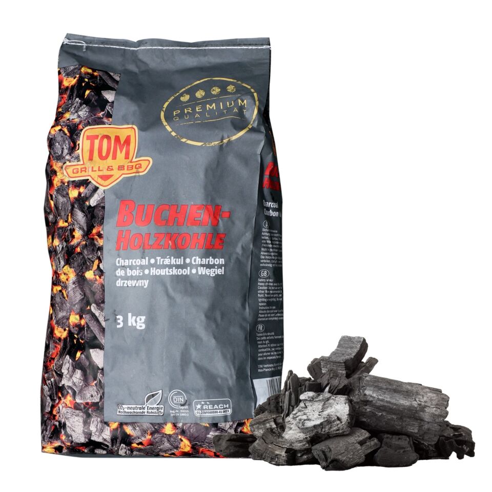 Buchen Mangal Kömürü Naturel Meşe 3 Kg (gri)