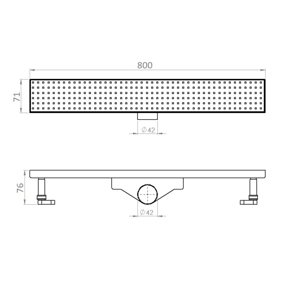 Tema Duş Kanalı 80 Cm Bahn İzalasyonsuz 93768