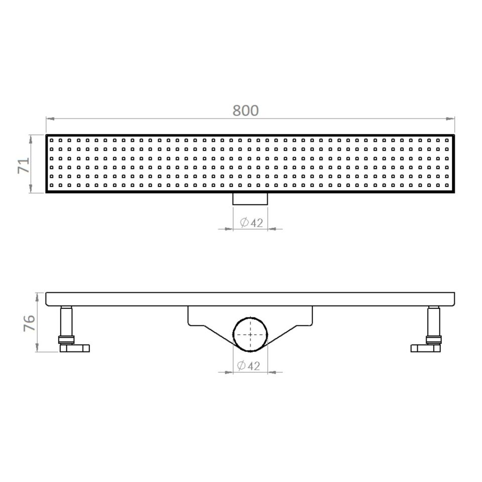 Tema Duş Kanalı 80 Cm Dolu İzalasyonlu 93778