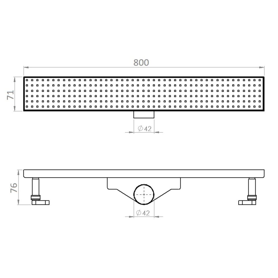 Tema Duş Kanalı 80 Cm Rain İzalasyonlu 93778