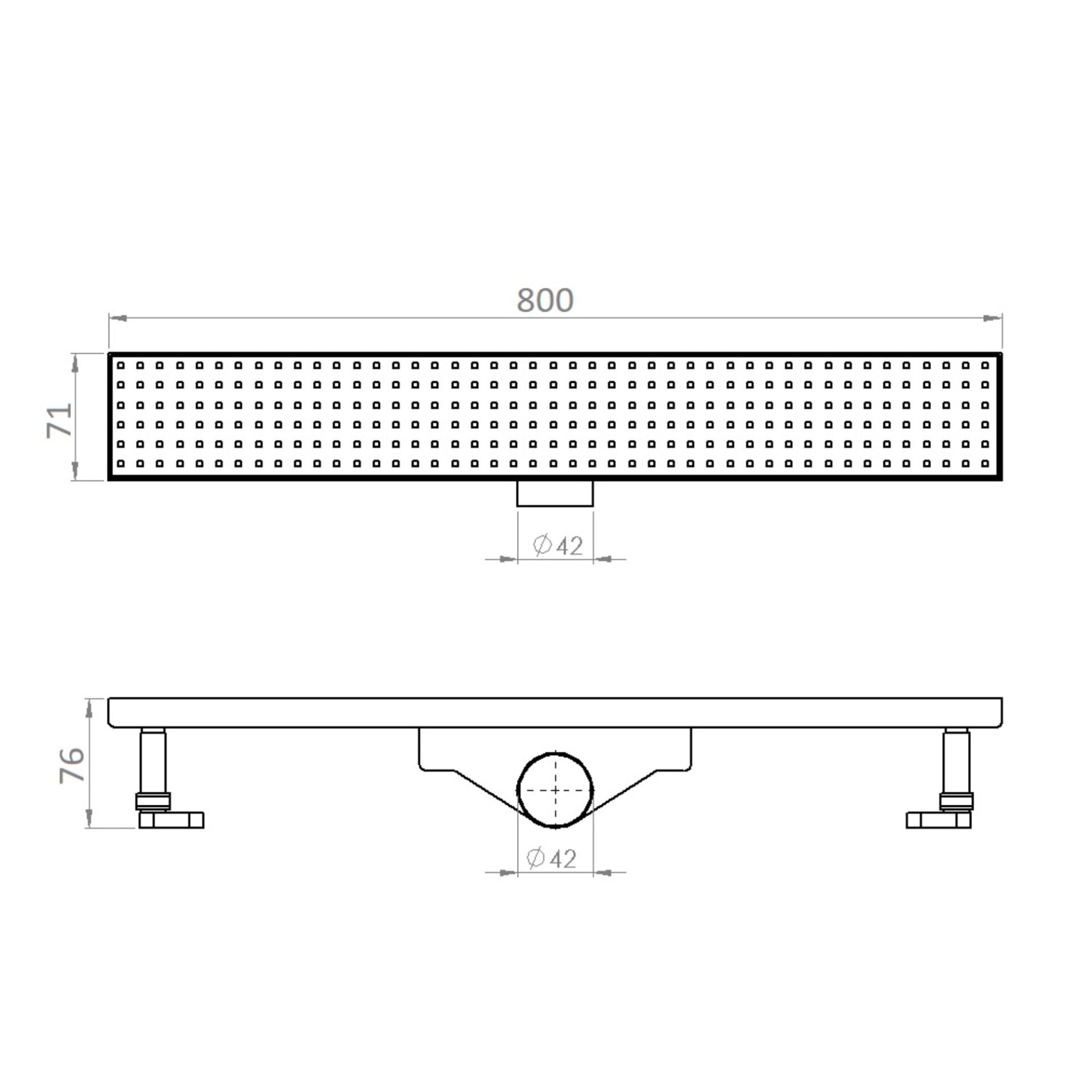 Tema Duş Kanalı 80 Cm Rain İzalasyonsuz 93768