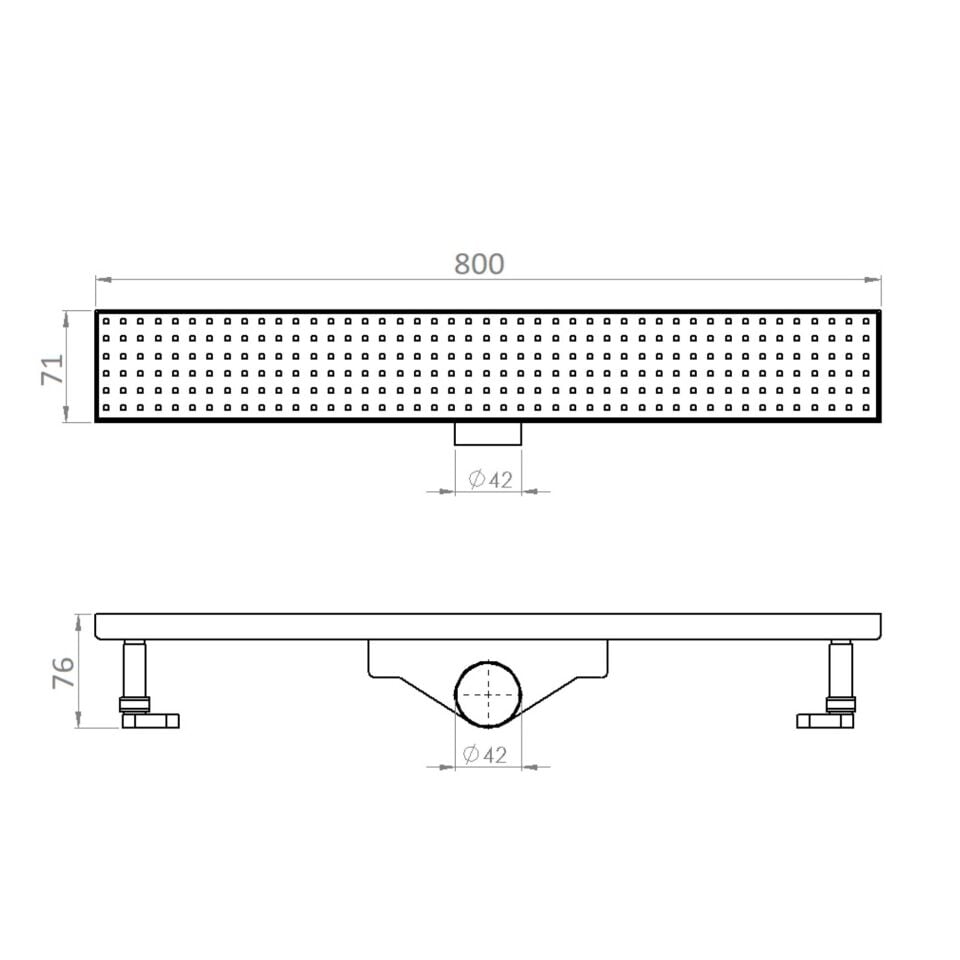 Tema Duş Kanalı 80 Cm Rain İzalasyonsuz 93768