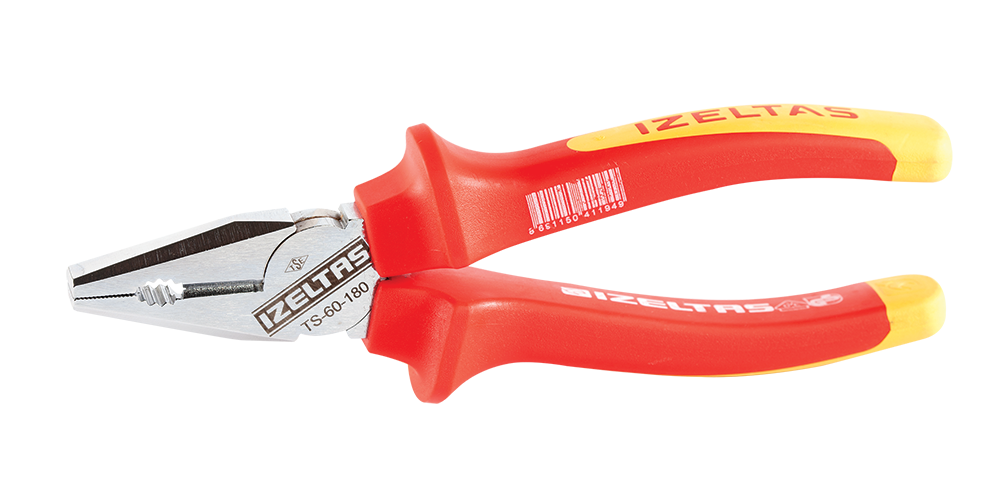İzeltaş 180 mm Kombine Pense Elektrıkçı İzoleli 1000 V - 3020126180